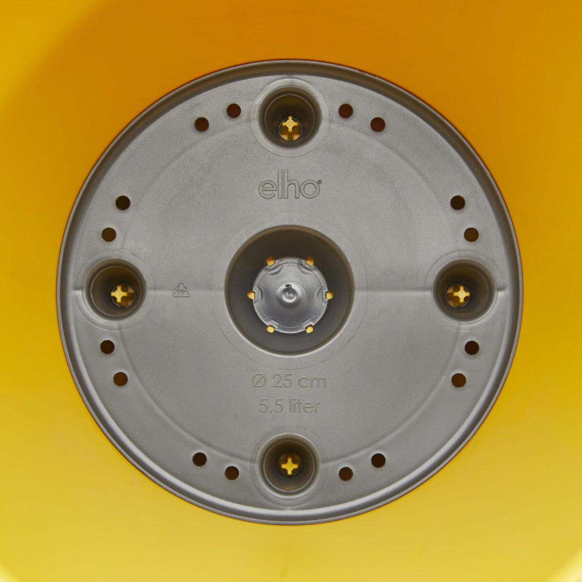 VASO LOFT URBAN ROUND WHEELS 50CM OCHRE