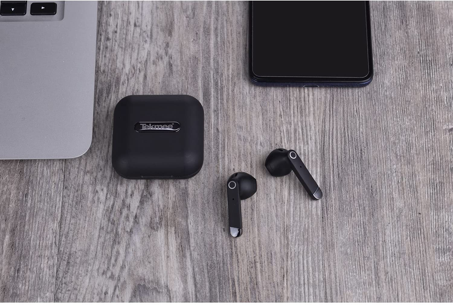 CUFFIE IN-EAR BLUETOOTH WIRELESS 5.0 NERE TEKMEE