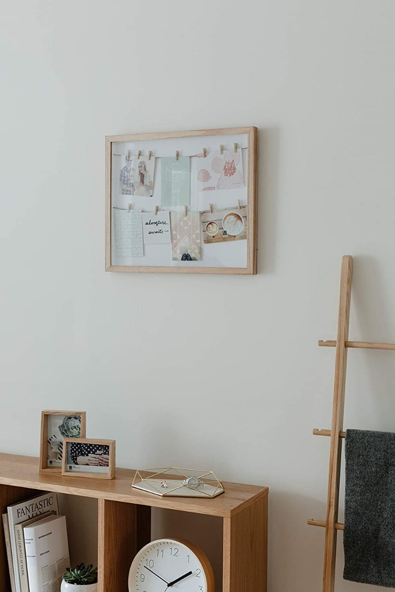 CORNICE PORTAFOTO CON MOLLETTE CLOTHESLINE