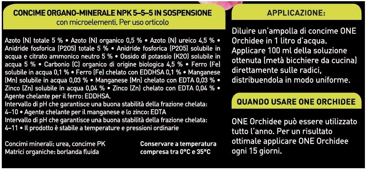 CONCIME ONE PER ORCHIDEE 20 AMPOLLE MONODOSE