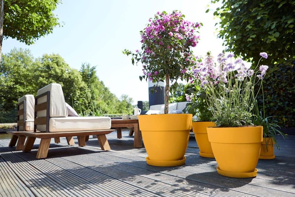 VASO VIBIA CAMPANA ROUND 35CM HONEY YELLOW
