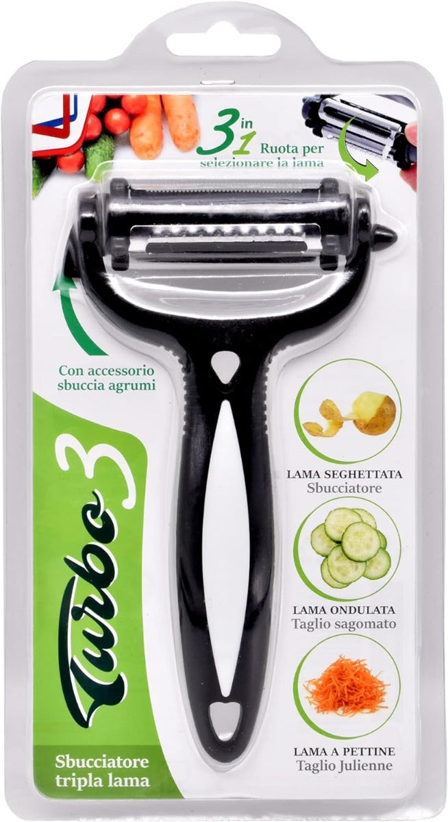 TURBO 3 - SBUCCIATORE TRIPLA LAMA DA CUCINA