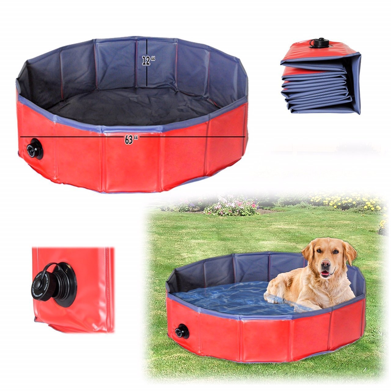 PISCINA PER CANI 160XH30CM