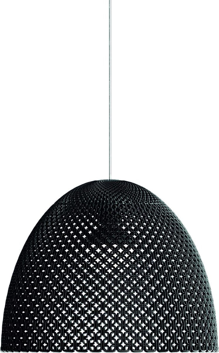 LAMPADARIO SOSPENSIONE GRANDE FILIGRANA NERO Ø40X32CM
