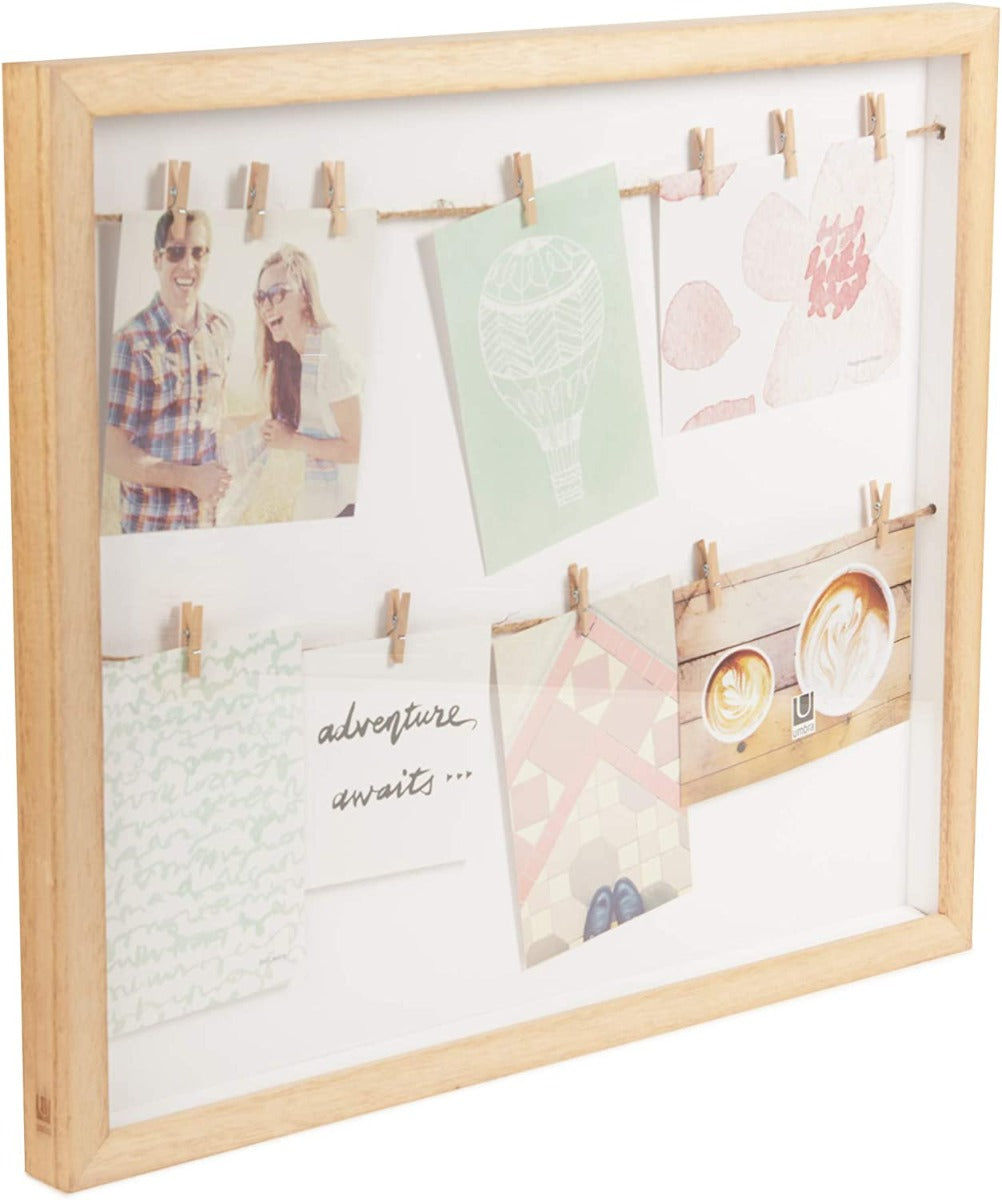 CORNICE PORTAFOTO CON MOLLETTE CLOTHESLINE