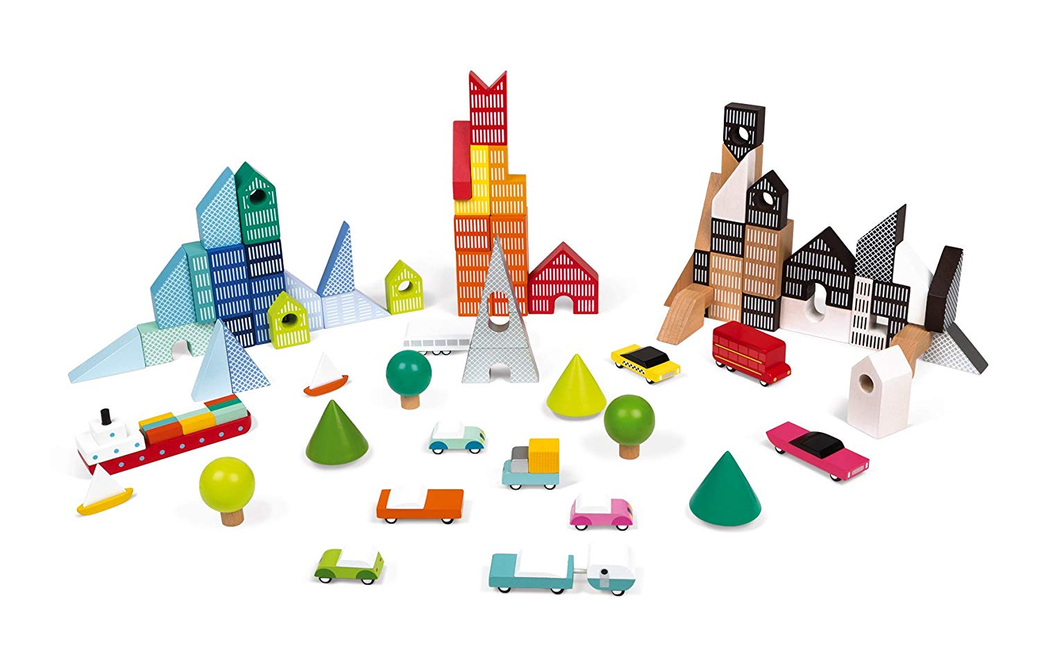 COSTRUZIONI KUBIX 70 CUBI COLORATI CON TAPPETO DA GIOCO