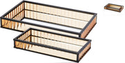Vassoio grande Decorativo in Legno - Marrone 24x14cm