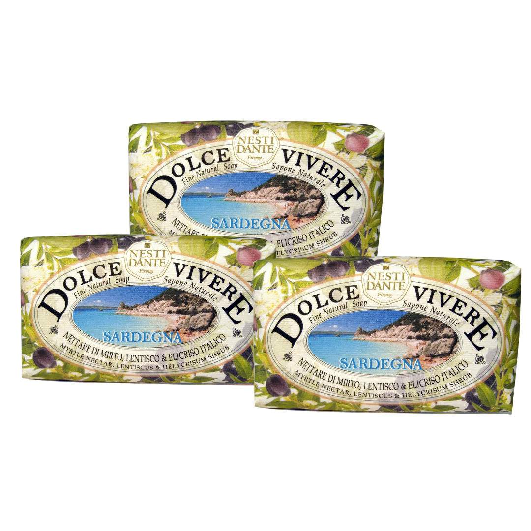OFFERTA 3 SAPONETTE 150GR "DOLCE VIVERE" SARDEGNA