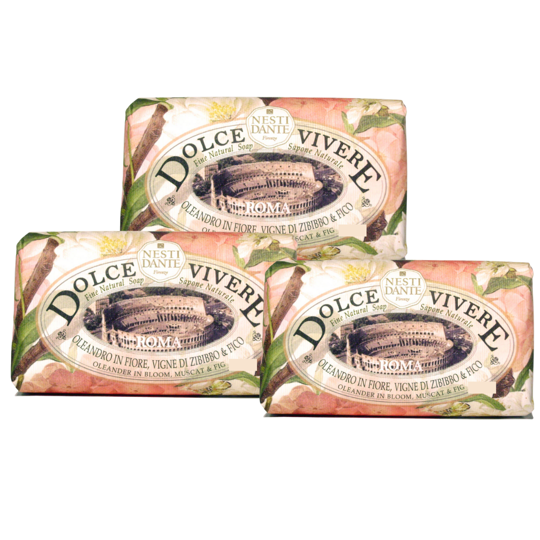 OFFERTA 3 SAPONETTE 150GR "DOLCE VIVERE" ROMA