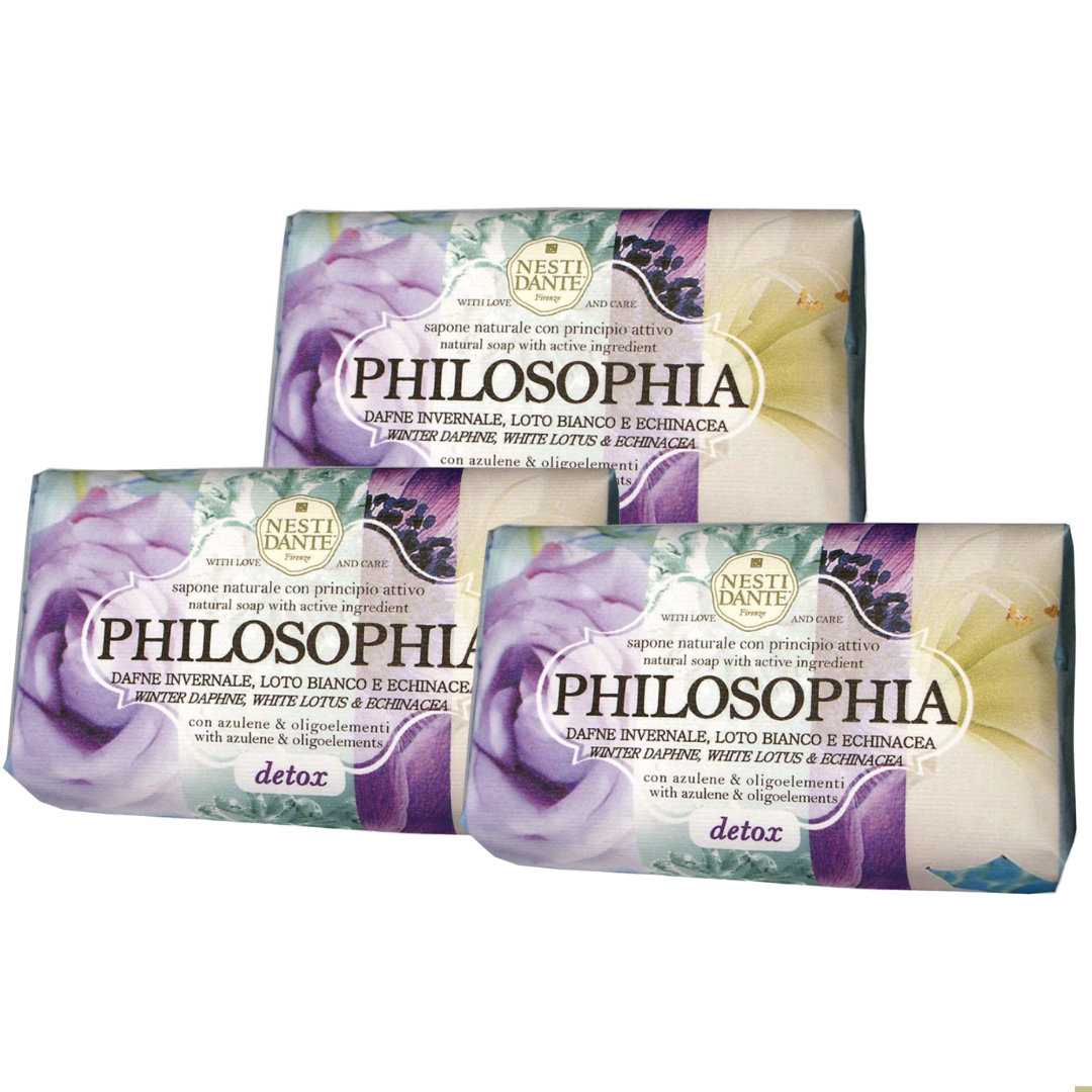 OFFERTA 3 SAPONETTE 150GR "PHILOSOPHIA" DETOX