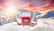 YANKEE CANDLE Giara Media in vetro Santa on Skis