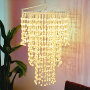 LAMPADARIO CASCATA D.45XH70CM 936 SFERE LED BIANCO CALDO