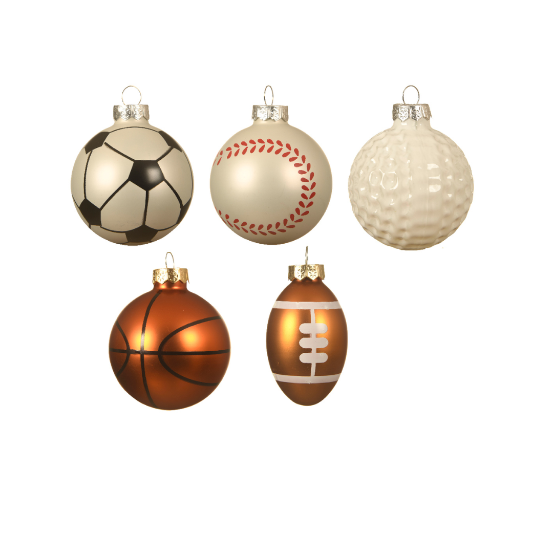 OFFERTA 5 DECORAZIONI PALLA SPORT DA APPENDERE H.7.7 MODELLO ASSORTITO
