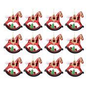 OFFERTA 12 CAVALLI A DONDOLO DA APPENDERE H.10 ROSSO