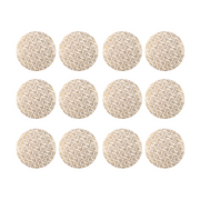 OFFERTA 12 TOVAGLIETTE NATALIZIE IN PVC D.38CM ORO