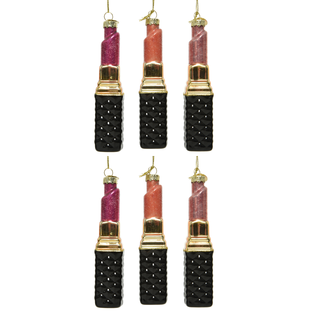 OFFERTA 6 DECORAZIONI ROSSETTO H.12.4  DA APPENDERE COLORE ASSORTITO