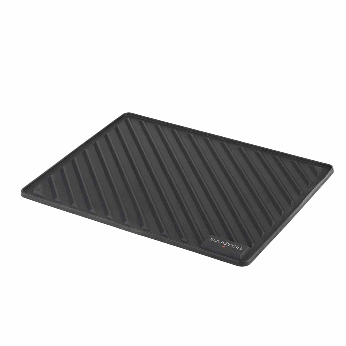 Vassoio per Utensili Barbecue Silicone 44 x 30 cm Nera Santos