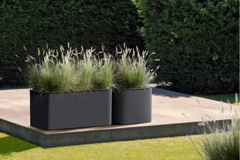 FIORIERA RETTANGOLARE JIVE 80CM ANTRACITE