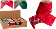 Nastro Regalo 270x6cm - Verde/Rosso Colore Assortito