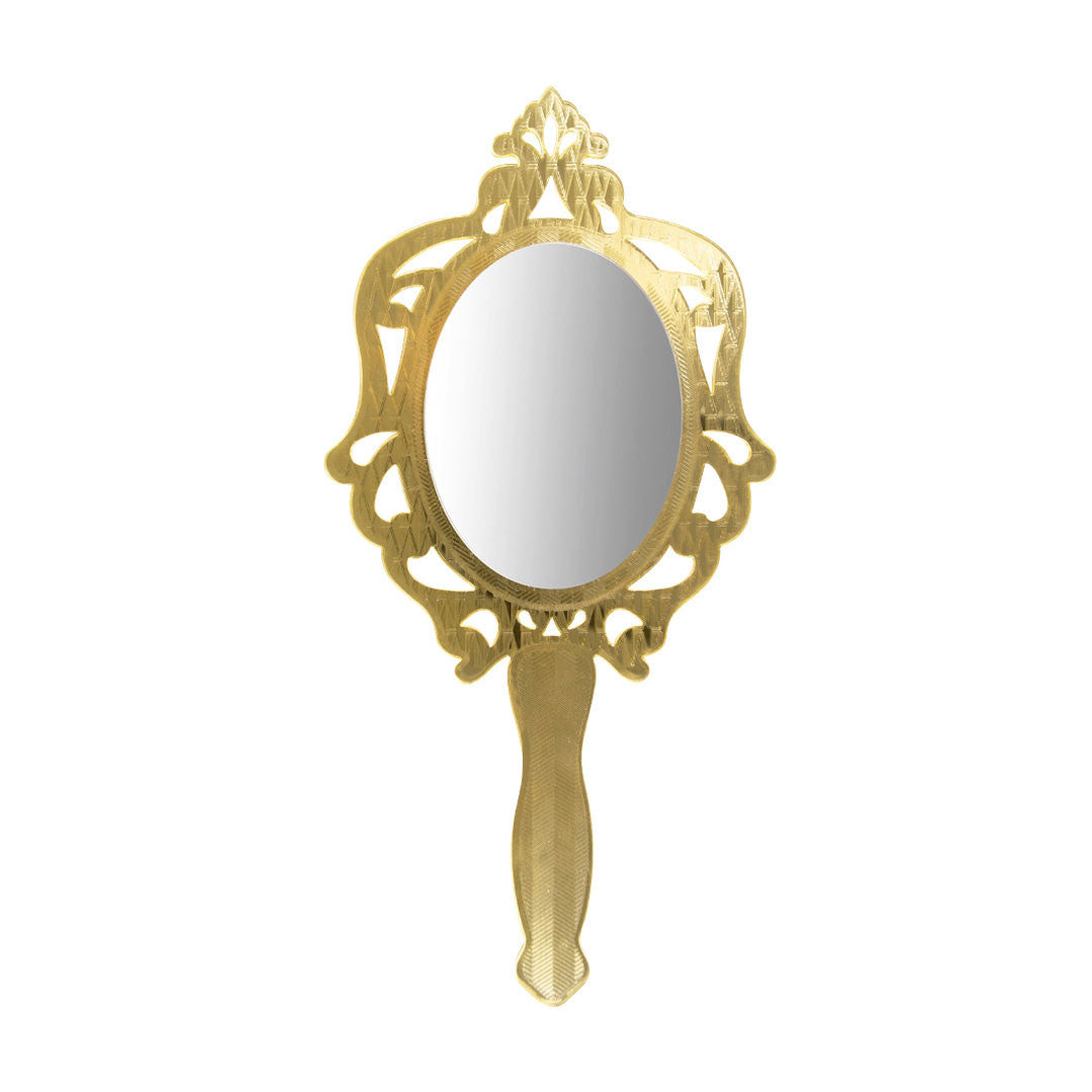 Specchio da Mano Madame Piccolo 13,5x25 cm Oro Vesta - immagine 1