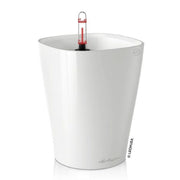 Vaso Per Piante Rotondo Deltini Premium 14 D14 H18 Cm Bianco Lucido Lechuza
