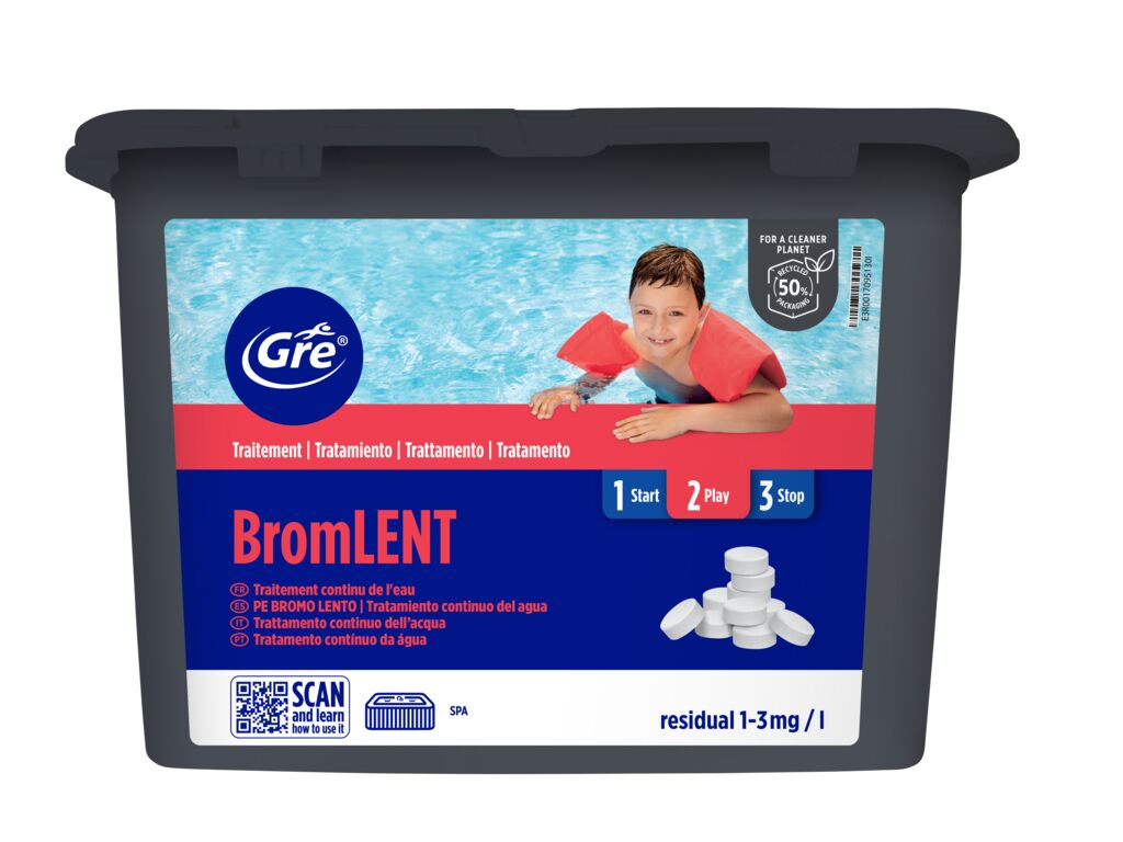 GRE Bromo Lento in Pastiglie Trattamento Acqua Piscina 1kg
