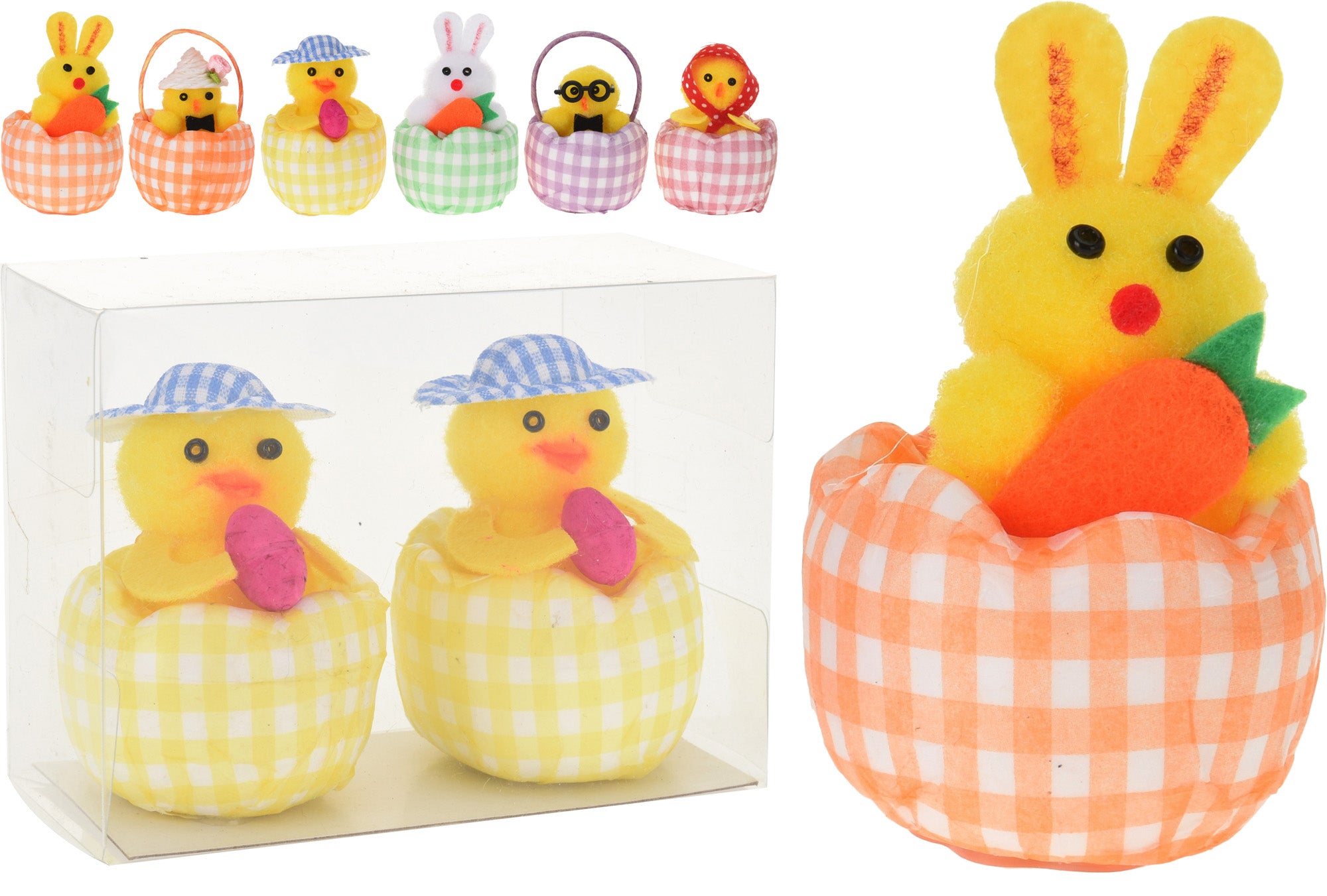 OFFERTA 6 COPPIE PERSONAGGI PASQUALI 6 CM ASSORTITI