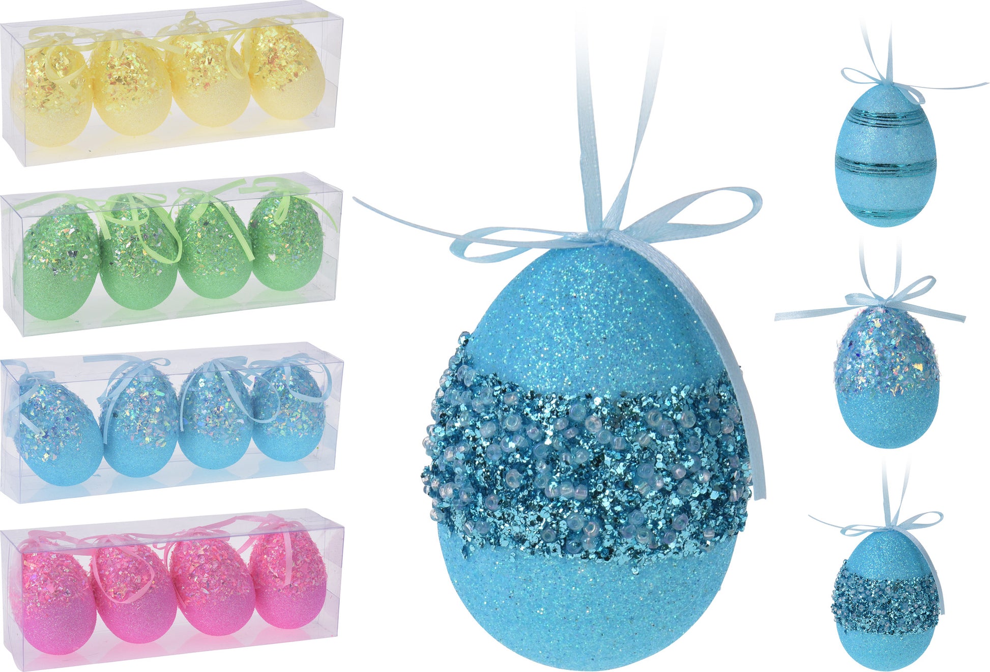 OFFERTA 16 PZ UOVA DI PASQUA COLORI ASSORTITI