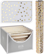 ROTOLO DI ORGANZA ORO CON PAILETTE 28X300CM