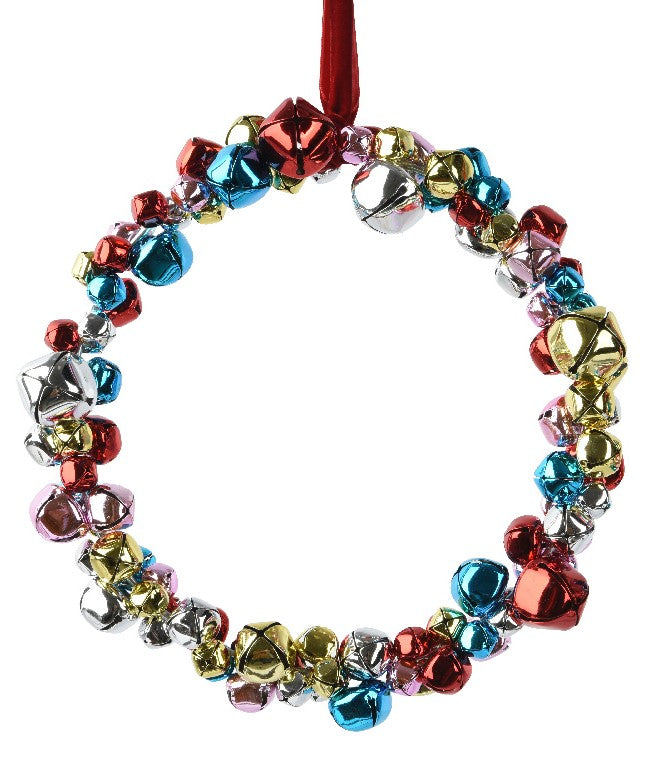 Ghirlanda Multicolore decorazione natalizia appendibile H24cm