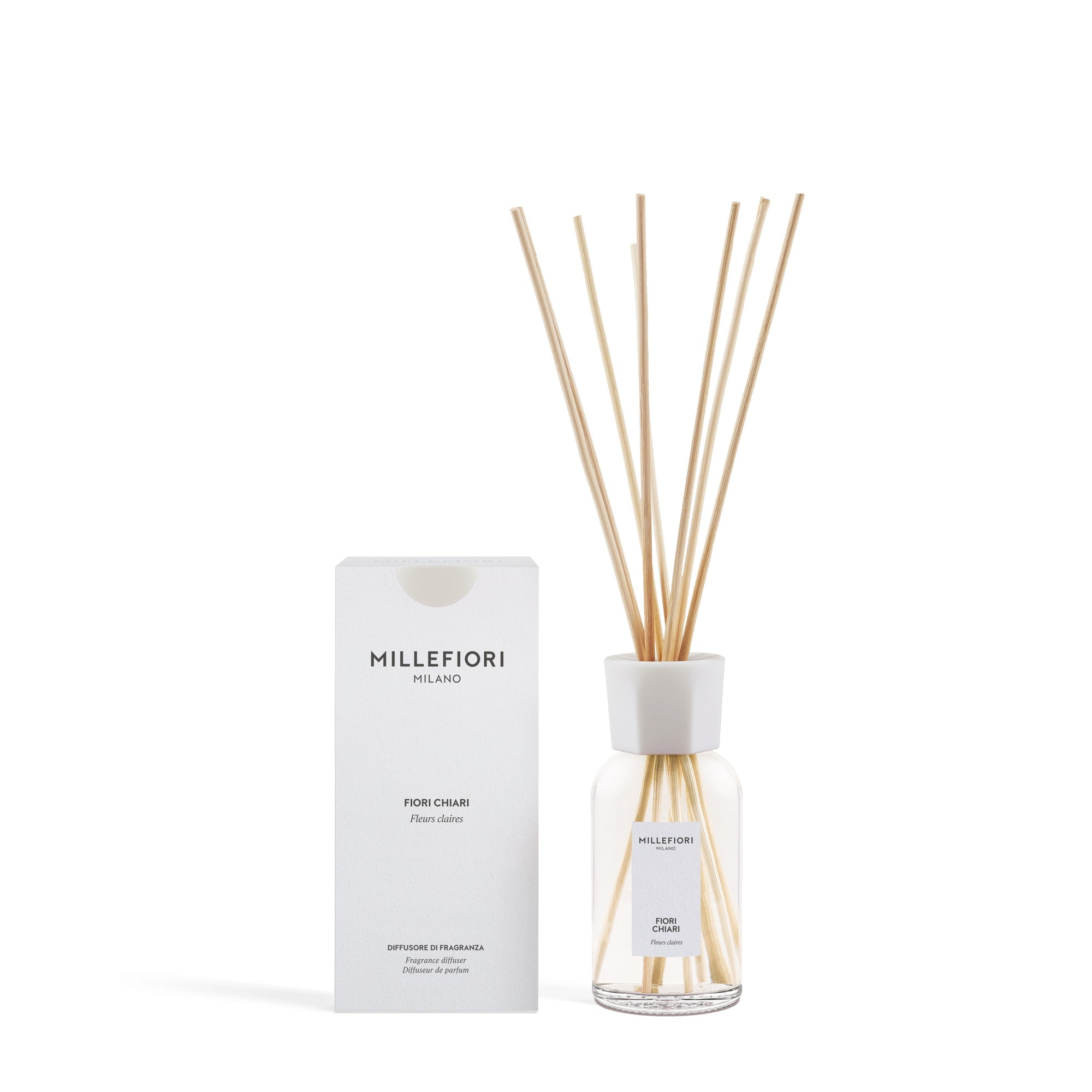Diffusore a Bastoncini Fiori Chiari 250ml Bianco MILLEFIORI MILANO