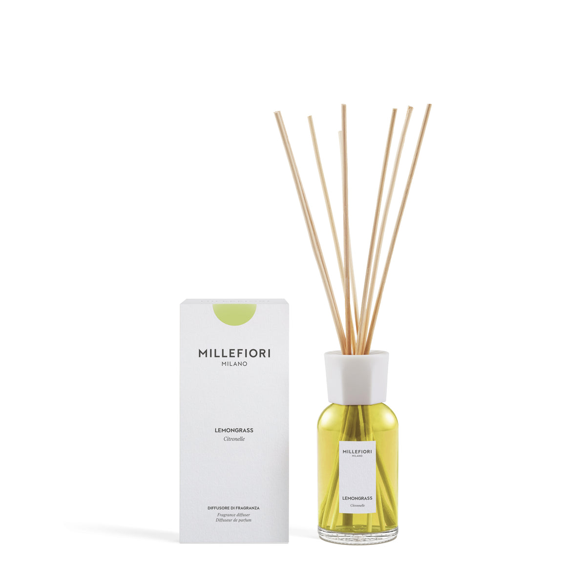 Diffusore a Bastoncini Lemongrass 100 ml MILLEFIORI MILANO
