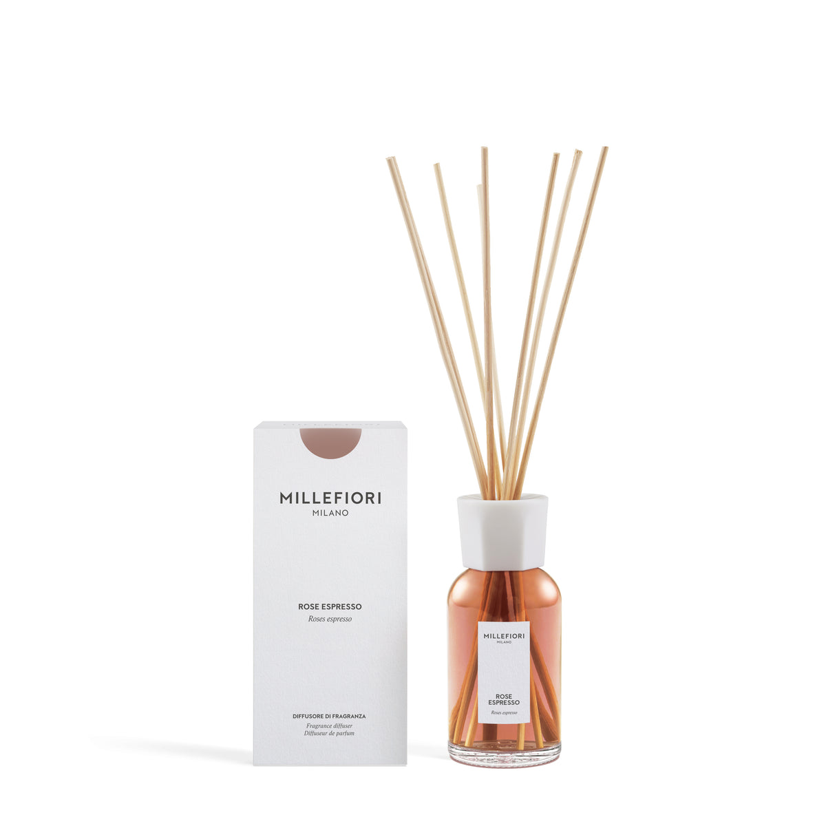 Diffusore a Bastoncini Rose Espresso 250ml  Millefiori Milano