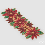 Runner Stella di Natale Verde Rosso L92 x 30 cm EDG
