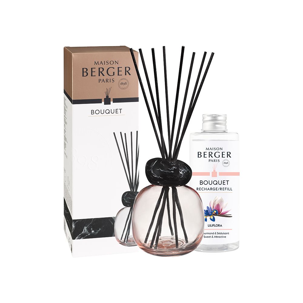 Maison Berger - Diffusore a bastoncini MINERAL Rose+ 200ml Liliflora