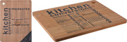 TAGLIERE IN BAMBU STAMPA KITCHEN 40X30CM