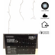 STALATTITI 119 LED MINI EFFETTO GHIACCIOLO BIANCO FREDDO