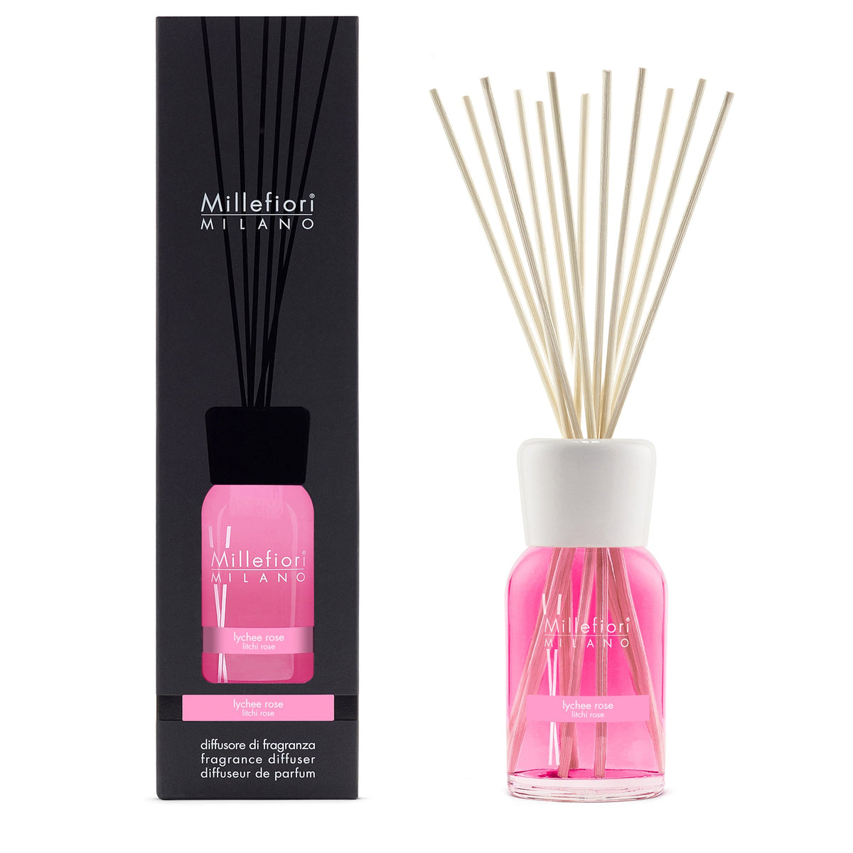 Diffusore a Bastoncini Lychee Rose 500ml MILLEFIORI MILANO
