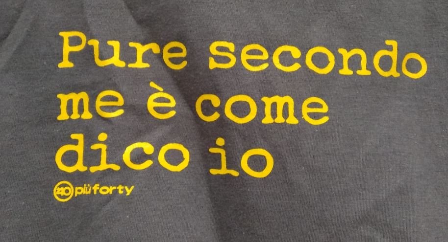 T-SHIRT TAGLIA S UNISEX IN COTONE "PURE SECONDO ME"