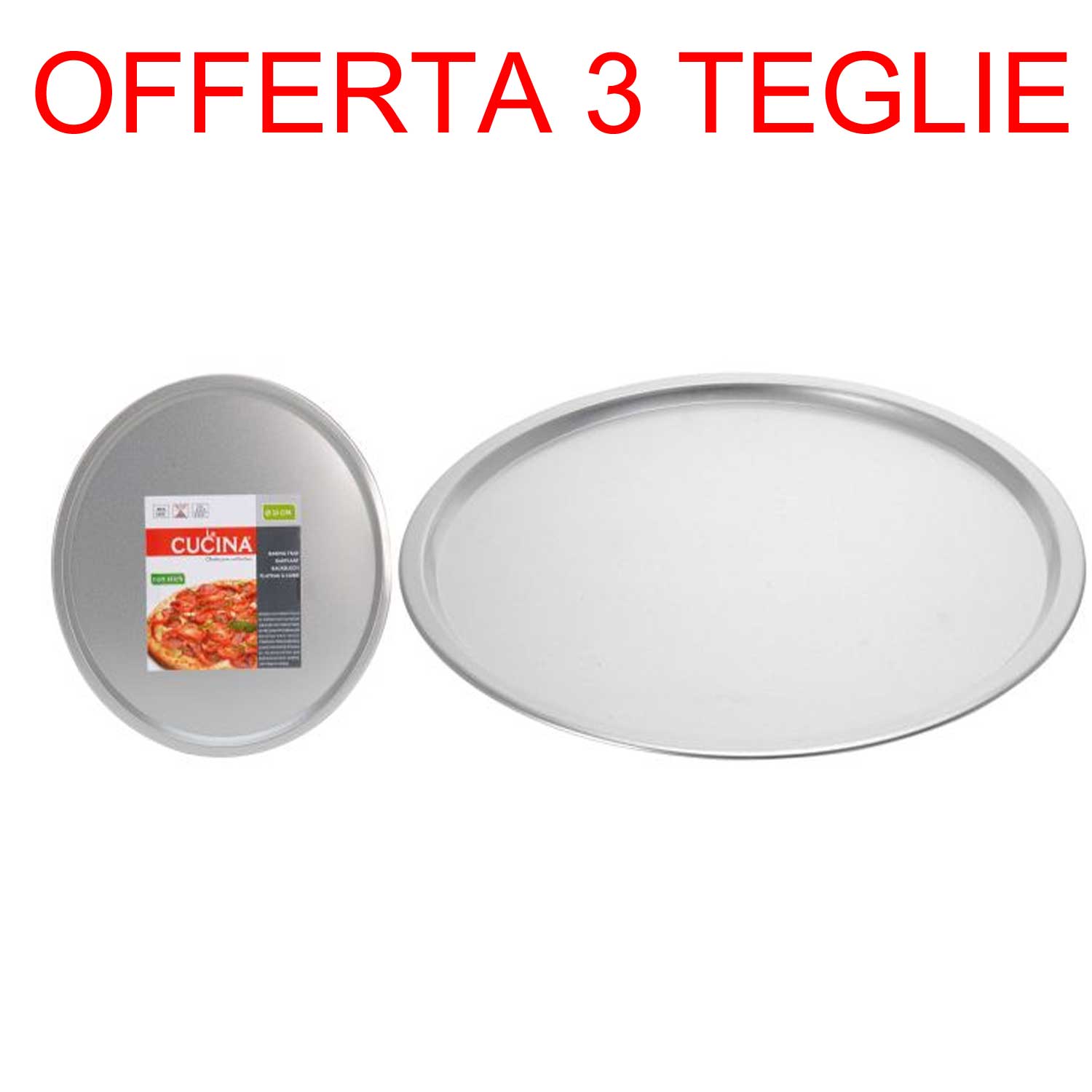 OFFERTA 3 TEGLIE FORNO PER PIZZA 32 CM