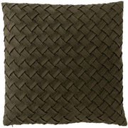 Cuscino Intrecciato 45x45x1 cm Verde