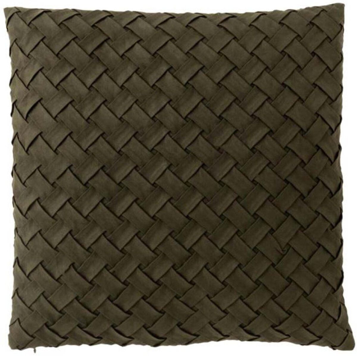 Cuscino Intrecciato 45x45x1 cm Verde