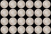 24 SOTTOPIATTI CIRCOLARI EFFETTO PANNA - LEGNO 33CM