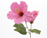 RAMO DI IBISCO ROSA ARTIFICIALE 74CM