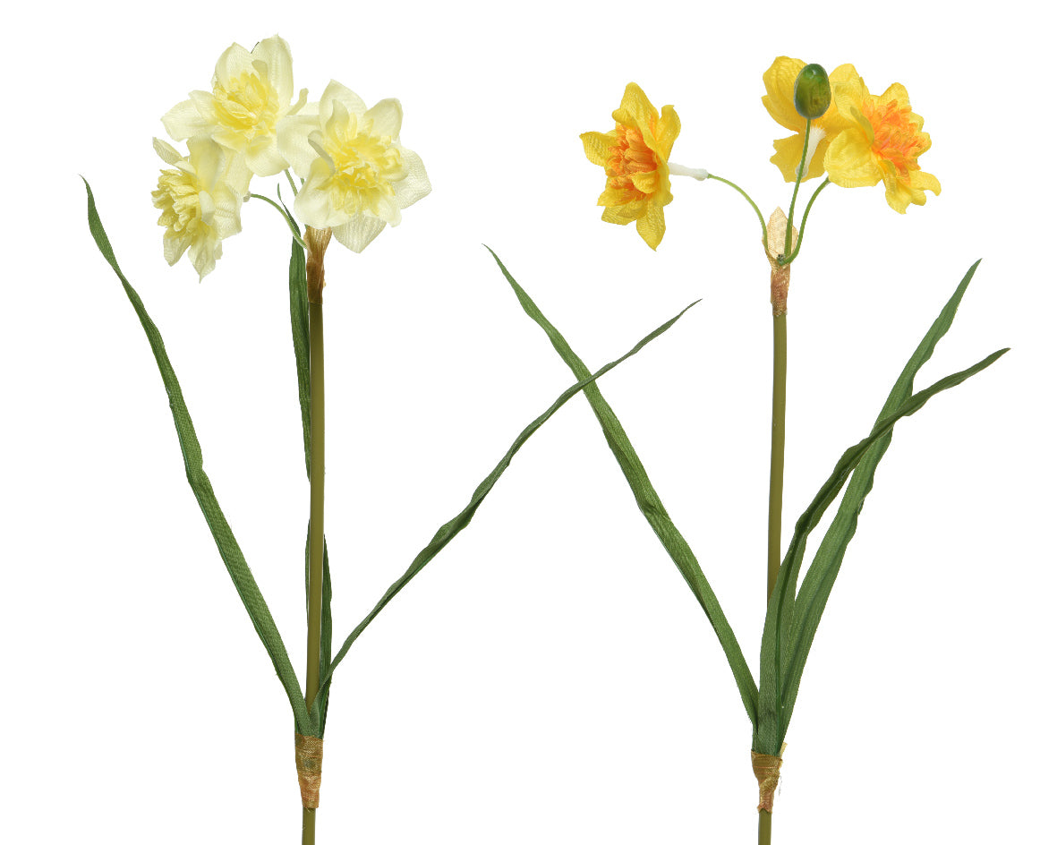 NARCISO ARTIFICIALE COLORE ASSORTITO 40CM