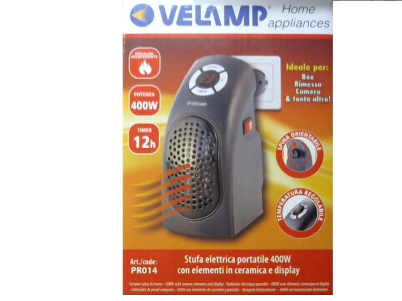 MINI STUFA PORTATILE 400W CON DISPLAY