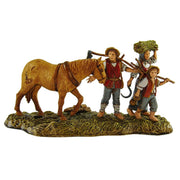 BAUERN MIT PFERD 10CM AUS KUNSTHARZ