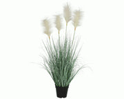 ERBA PAMPAS IN VASO ARTIFICIALE 53X92CM VERDE/BIANCO