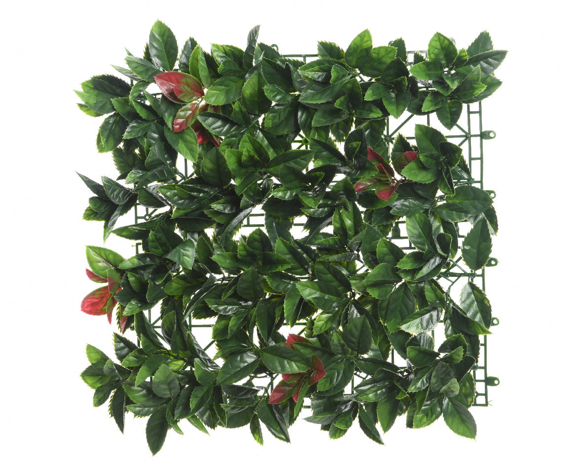OFFERTA 5 PANNELLI SIEPE ARTIFICIALE PHOTINIA 10X100X100CM VERDE