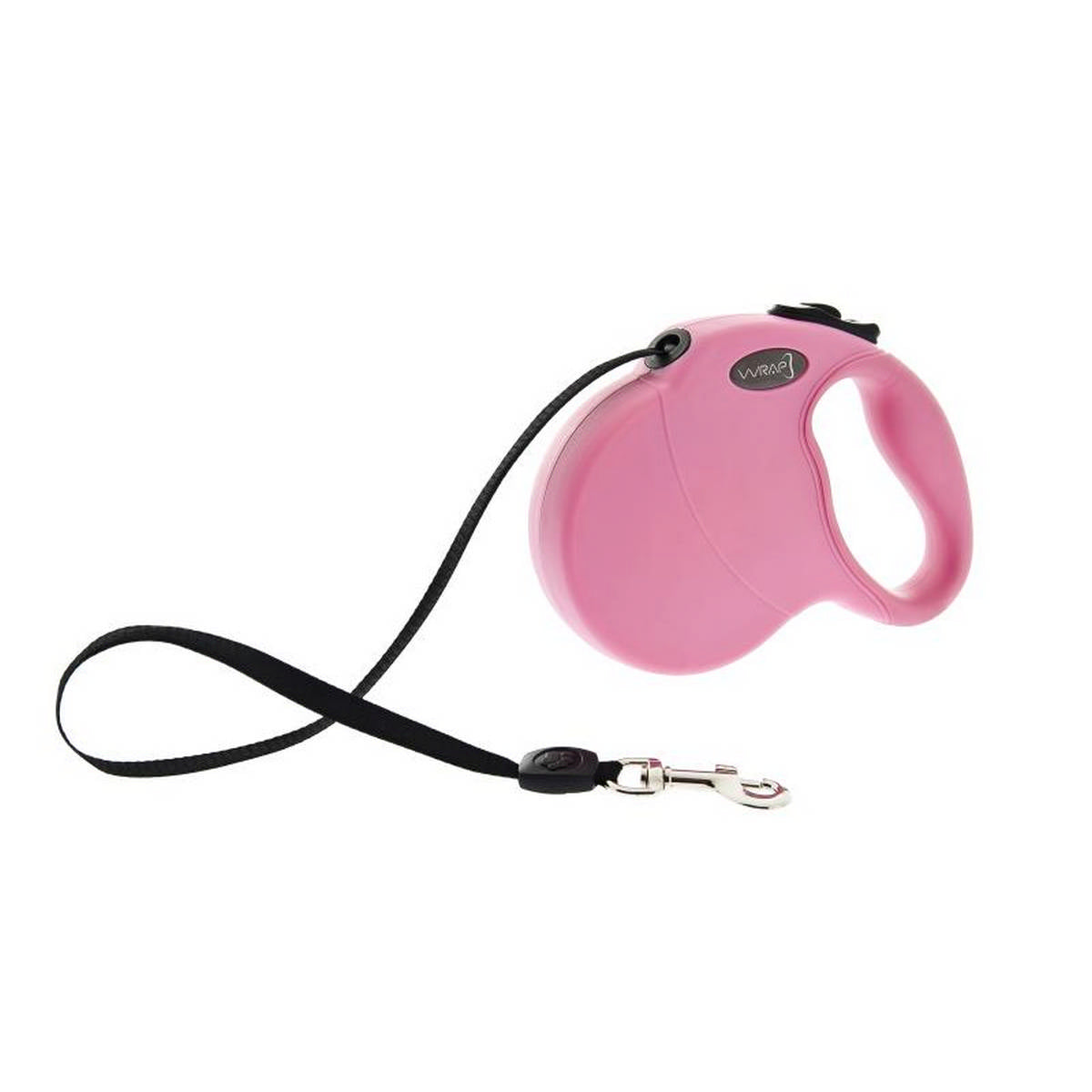 GUINZAGLIO ALLUNGABILE CANE 5 METRI 20 KG WRAP TAGLIA L ROSA